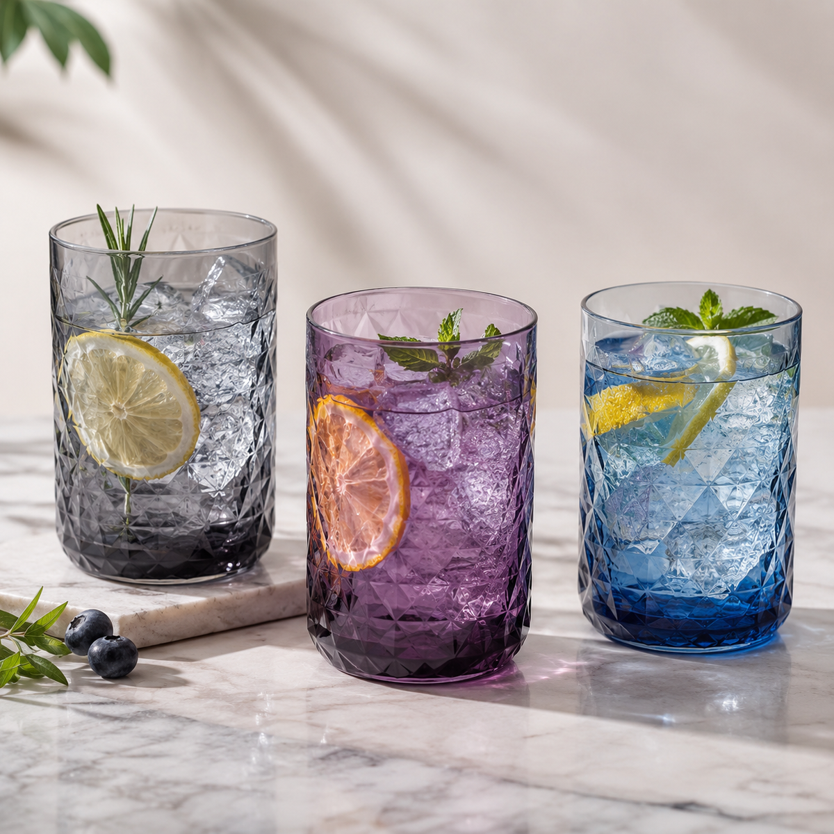Premium Colored Glass Tumbler