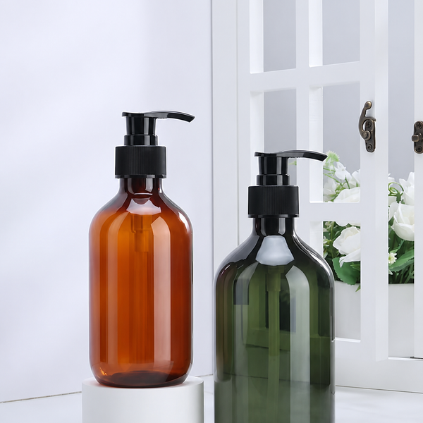 500ml PET Plastic Pump Lotion Bottle with PP Pump Dispenser