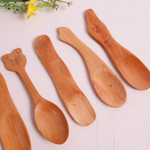 Wooden Animal Shape Spoon Mini Serving Spoon