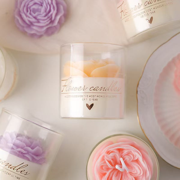 Blooming Flower Candle Cup – Home Décor Scented Candle