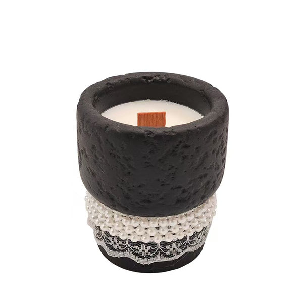 Plaster Cup Scented Candle – Smokeless Bedroom Decor