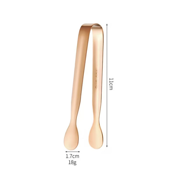 Stainless Steel Sugar Tongs, Mini Ice Cube Serving Tongs for Coffee & Tea Bar