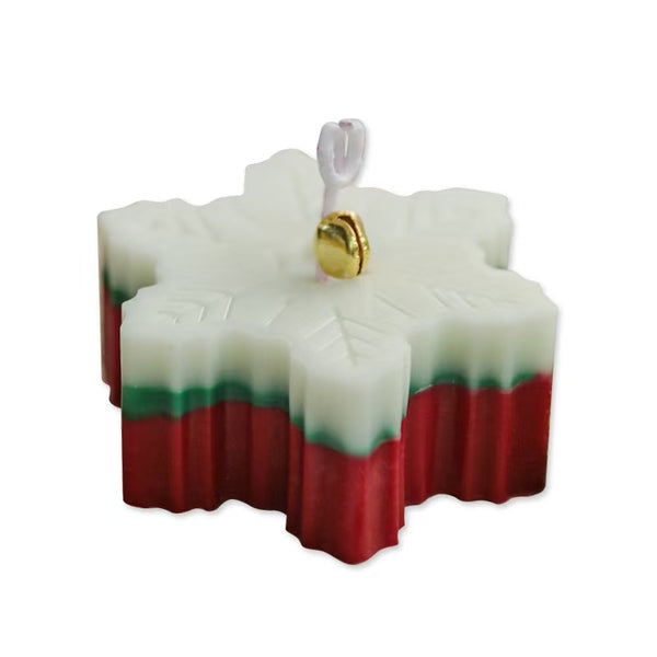 Snowflake Scented Candle – Handmade Christmas Gift