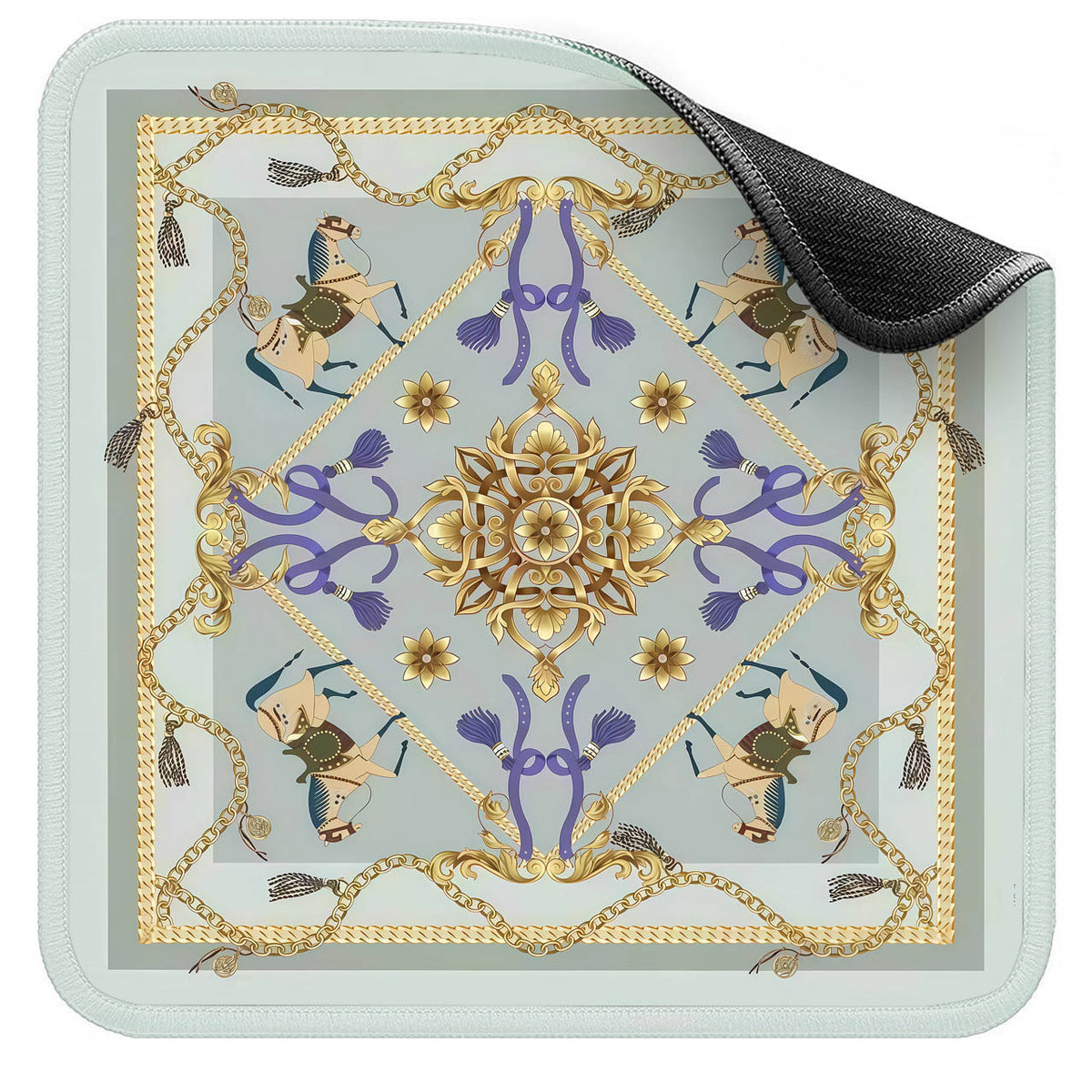 Waterproof Non-Slip Mahjong Table Mat, Golf Green Quiet Play Mat