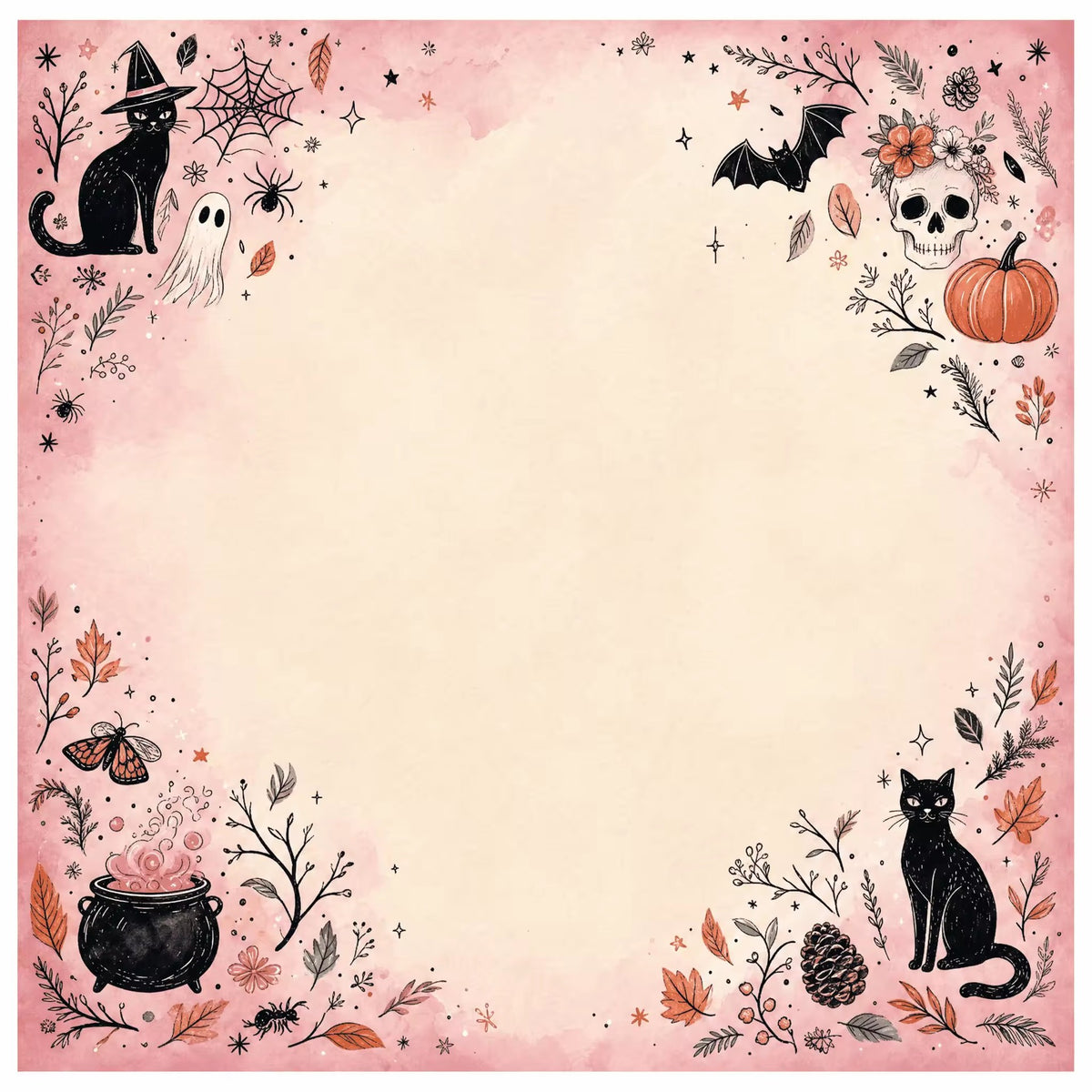 Halloween Mahjong Mat – American Style Game Table Pad with Non Slip, Noise Reducing & Custom Design Options