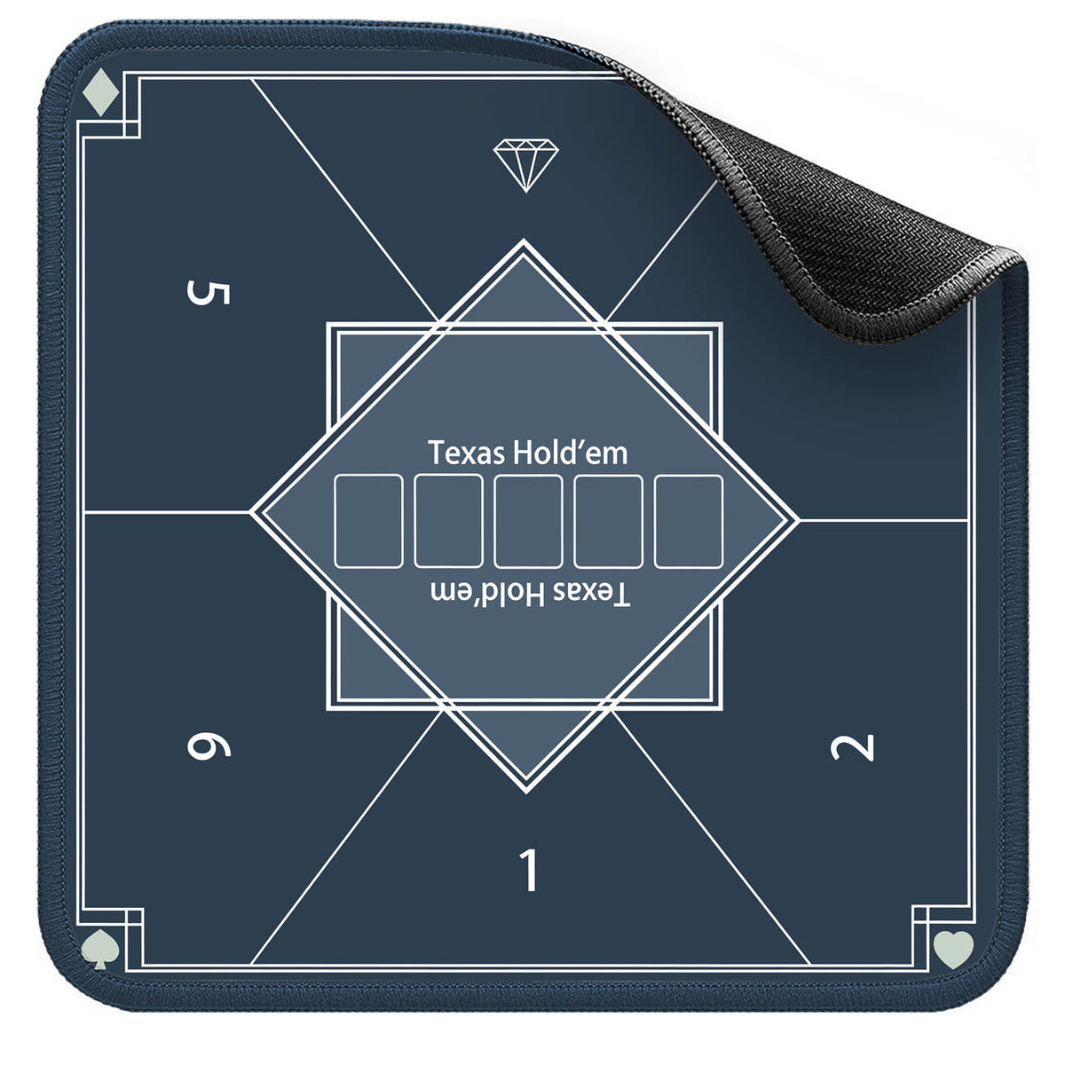 Waterproof Non-Slip Mahjong Table Mat, Golf Green Quiet Play Mat