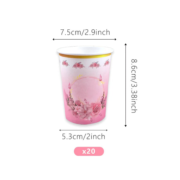 Spring Tea Party Disposable Tableware Set