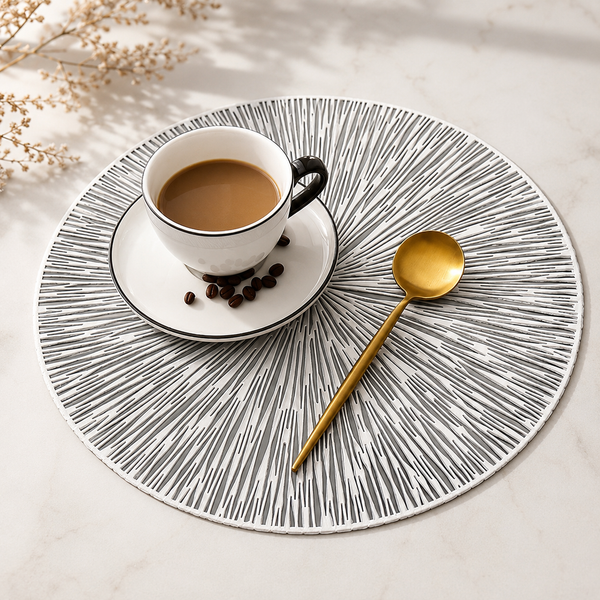 European Hollow Out Placemat – Round Ins Heat Resistant Table Mat