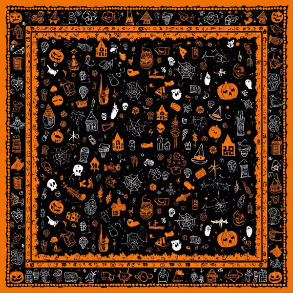 Halloween Mahjong Mat – American Style Game Table Pad with Non Slip, Noise Reducing & Custom Design Options