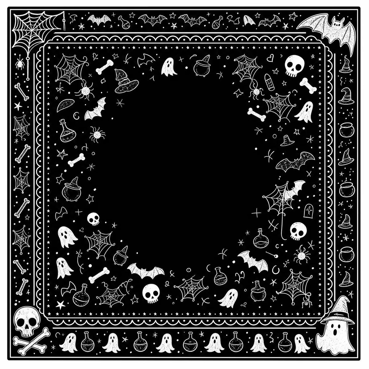 Halloween Mahjong Mat – American Style Game Table Pad with Non Slip, Noise Reducing & Custom Design Options