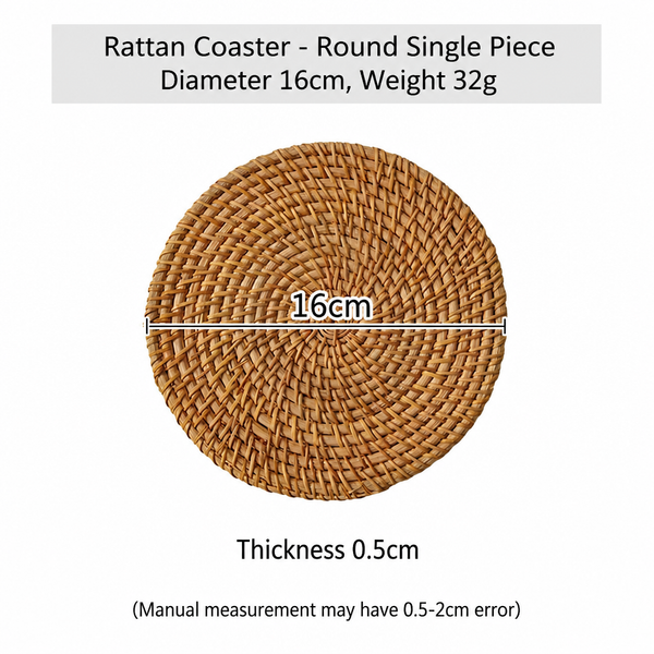 Woven Seagrass Table Mat – Round Natural Placemat Heat Resistant Trivet Non-Slip Rustic Dining Decor