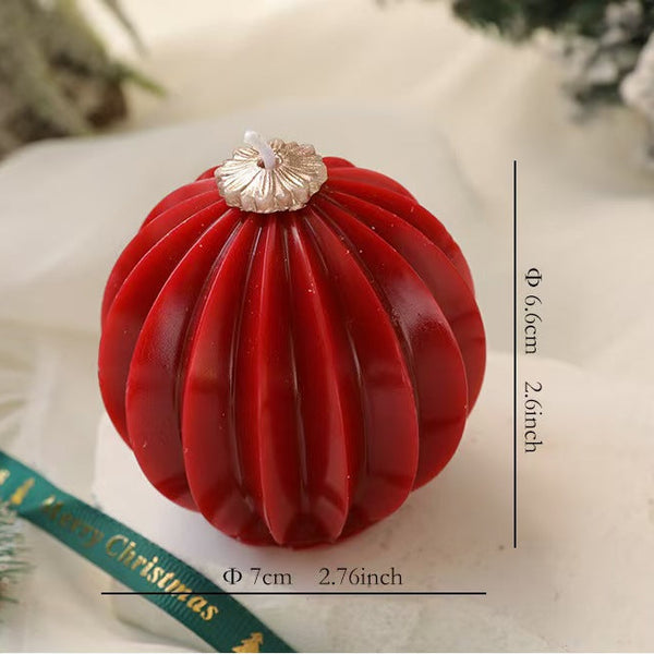 Round Scented Candle – Christmas Holiday Gift