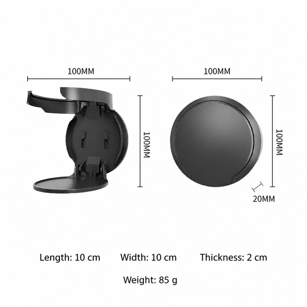 Foldable Wall Mount Cup Holder, Self-Adhesive Punch-Free Water Coffee Cup Storage Rack