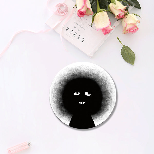 Natural Rubber Coaster – Hand Painted Heat Resistant Tea Cup Mat for Tea Table & Home Decor