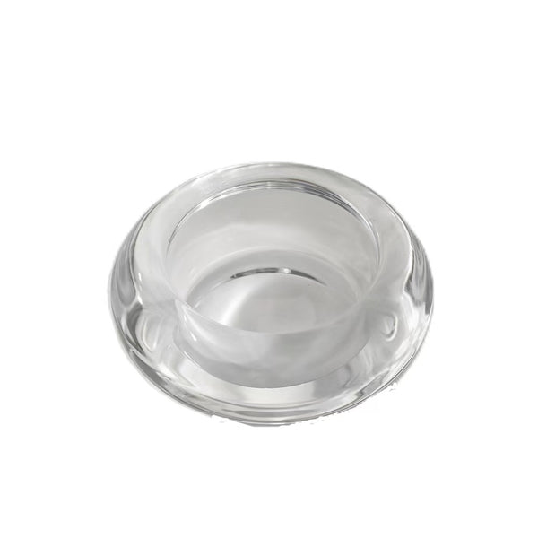 French Vintage Glass Candle Holder