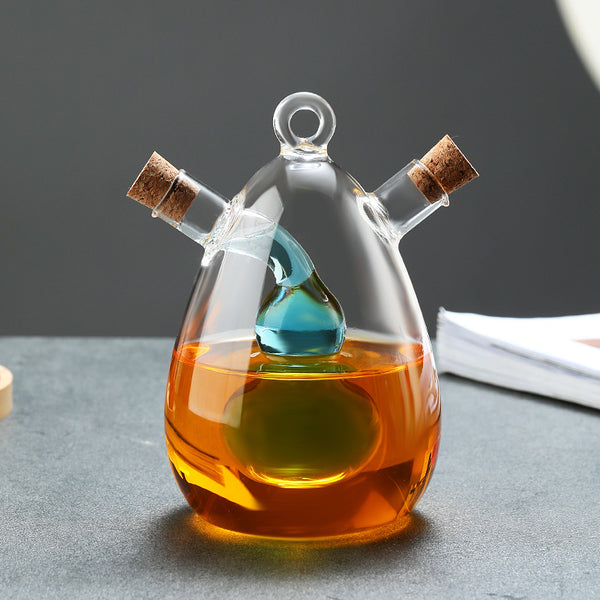 Borosilicate Glass Oil & Vinegar Dispenser – Fine Spout Seasoning Bottle