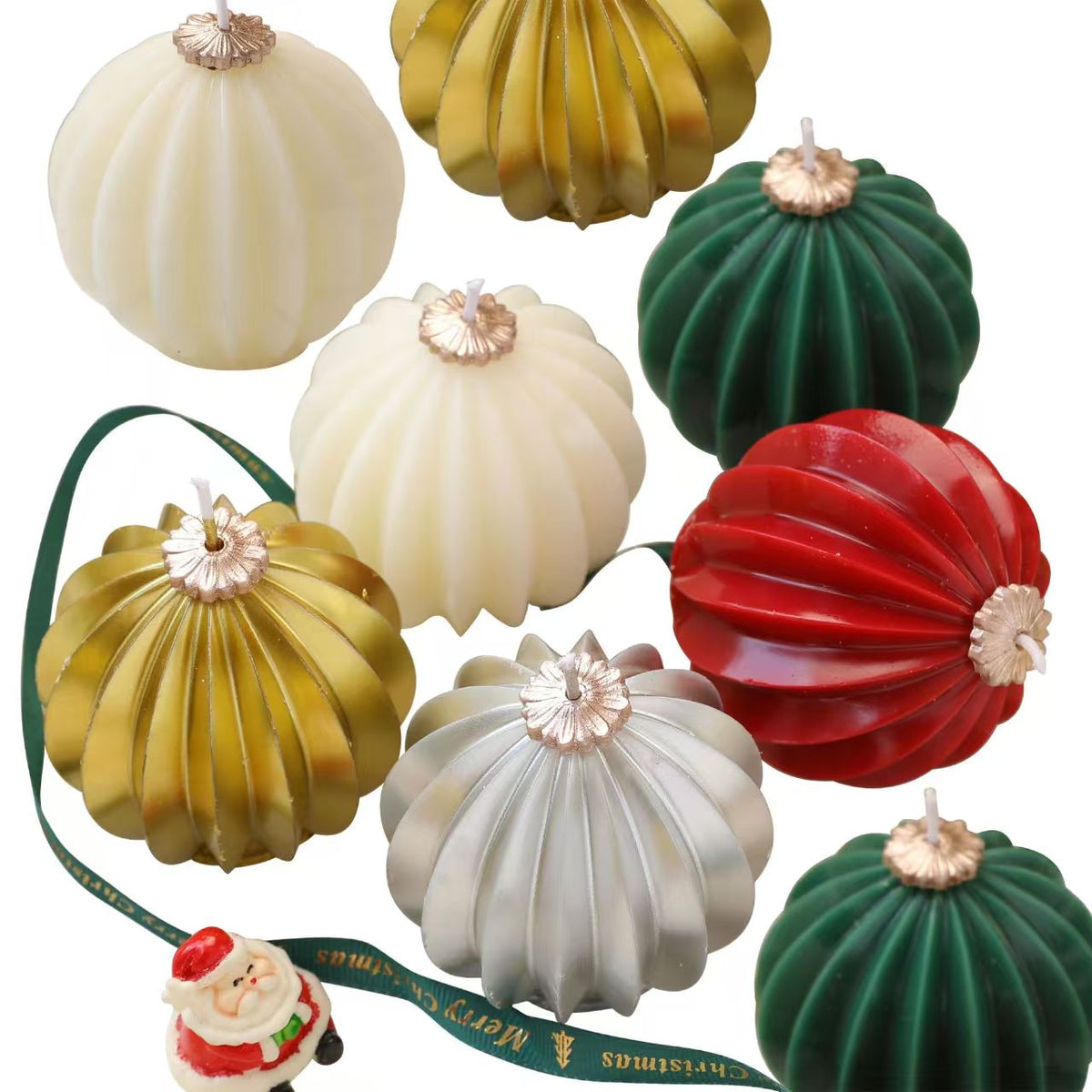 Round Scented Candle – Christmas Holiday Gift