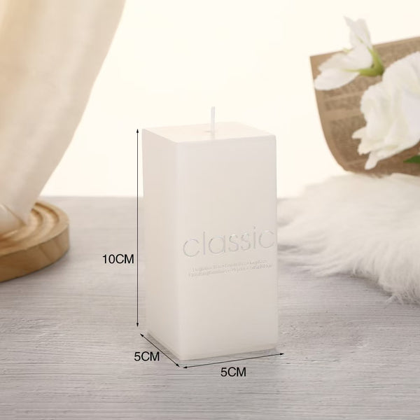 Ivory Square Smokeless Scented Candle