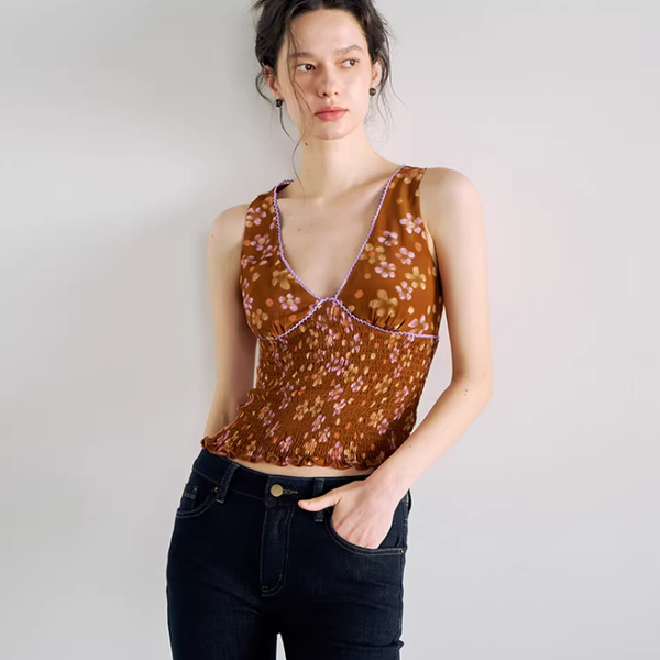 Sienna Deep-V Draped Camisole