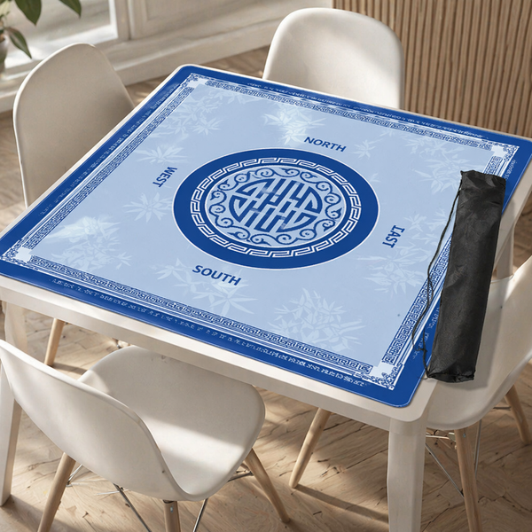 Mahjong Table Mat – Non-Slip Silent Rubber Game Pad with Washable HD Printing