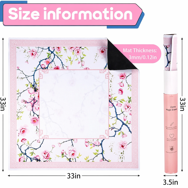 Mahjong Table Mat – Stain Resistant Wear Resistant Non-Slip Easy Care Game Pad