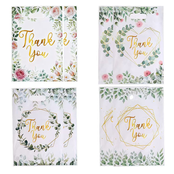 Cartoon Party Gift Bags Pearlescent Plastic Handle Gift Bags
