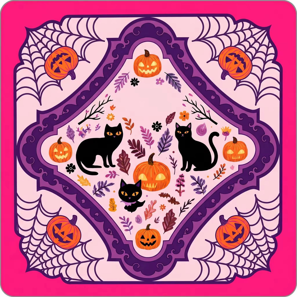 Halloween Mahjong Mat – American Style Game Table Pad with Non Slip, Noise Reducing & Custom Design Options