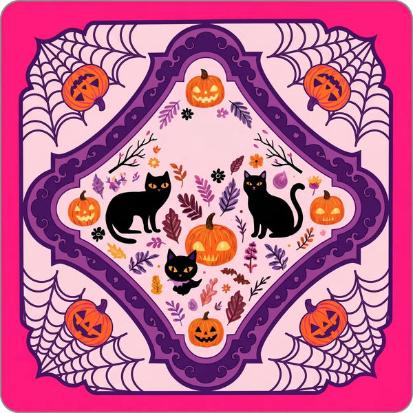 Halloween Mahjong Mat – American Style Game Table Pad with Non Slip, Noise Reducing & Custom Design Options
