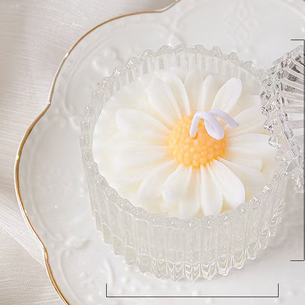 Candy Jar Flower Scented Candle – Handmade Gift Candle