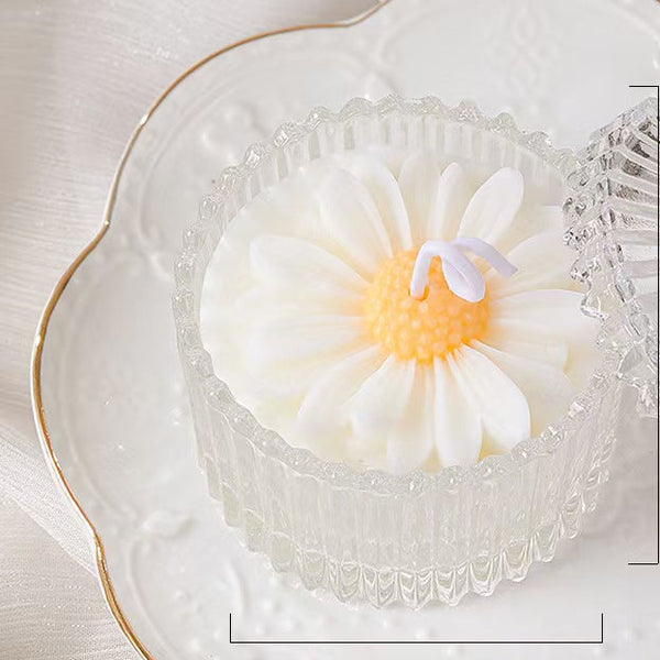 Candy Jar Flower Scented Candle – Handmade Gift Candle