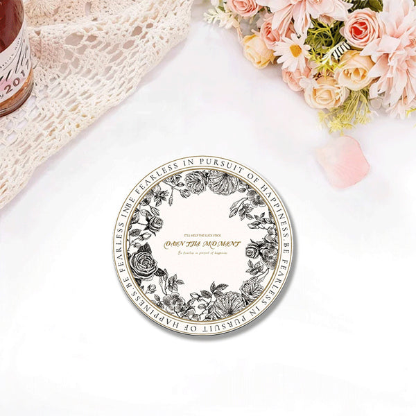 Natural Rubber Coaster – Hand Painted Heat Resistant Tea Cup Mat for Tea Table & Home Decor