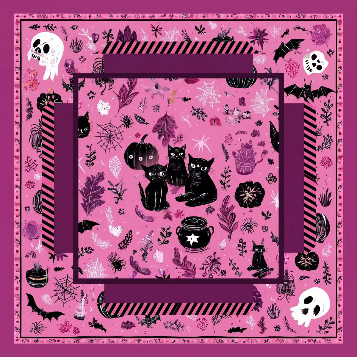 Halloween Mahjong Mat – American Style Game Table Pad with Non Slip, Noise Reducing & Custom Design Options