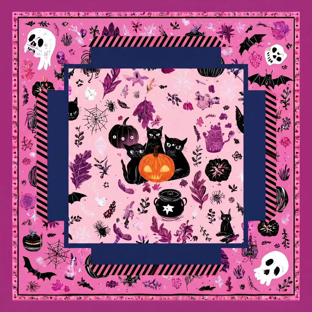 Halloween Mahjong Mat – American Style Game Table Pad with Non Slip, Noise Reducing & Custom Design Options