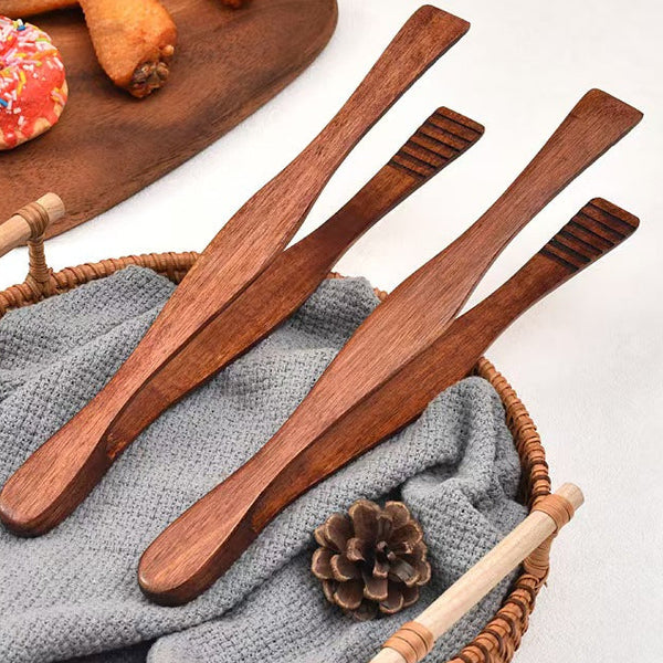 Nanmu Wood Kitchen Tongs Food Serving Tongs
