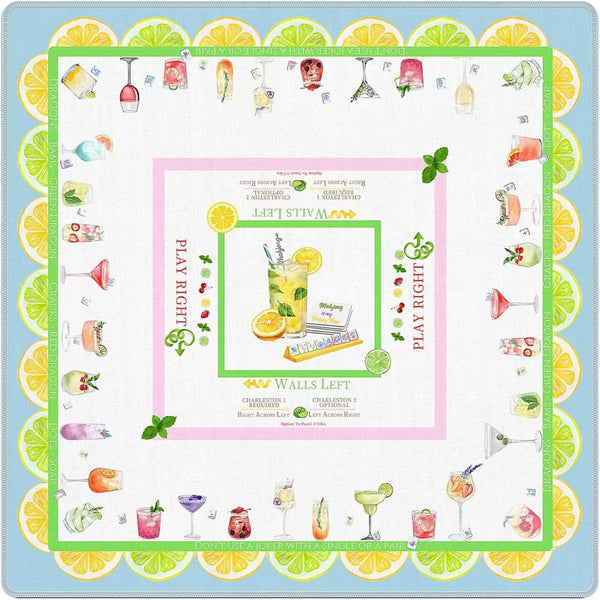 American Mahjong Table Mat – Upgraded Diatom Mud Surface Pad with Stain Resistant Design