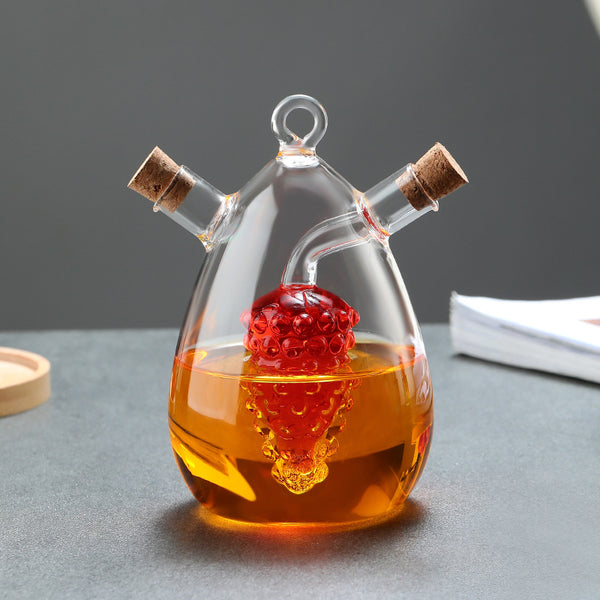 Borosilicate Glass Oil & Vinegar Dispenser – Fine Spout Seasoning Bottle