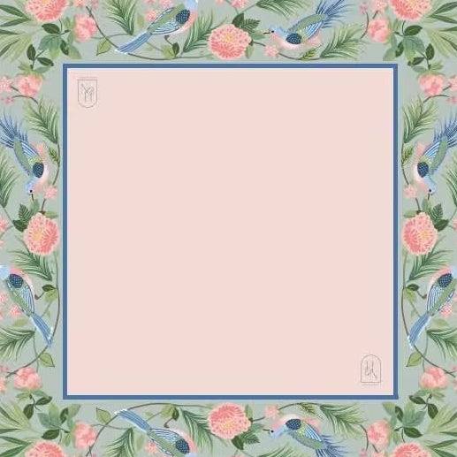 Rose Pattern Diatom Mud Table Mat – Stain Resistant Wear Resistant Mahjong Game Pad