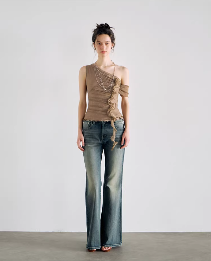 Autumn Ruffle Slim Camisole