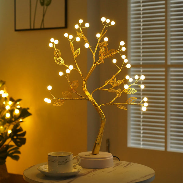 LED Pearl Christmas Tree Light – Starry Fairy Light Table Lamp