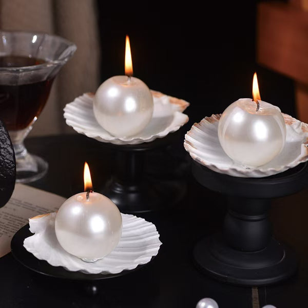 Pearl Scented Shell Candle