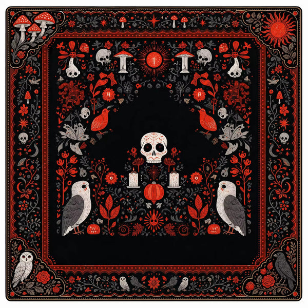 Halloween Mahjong Mat – American Style Game Table Pad with Non Slip, Noise Reducing & Custom Design Options