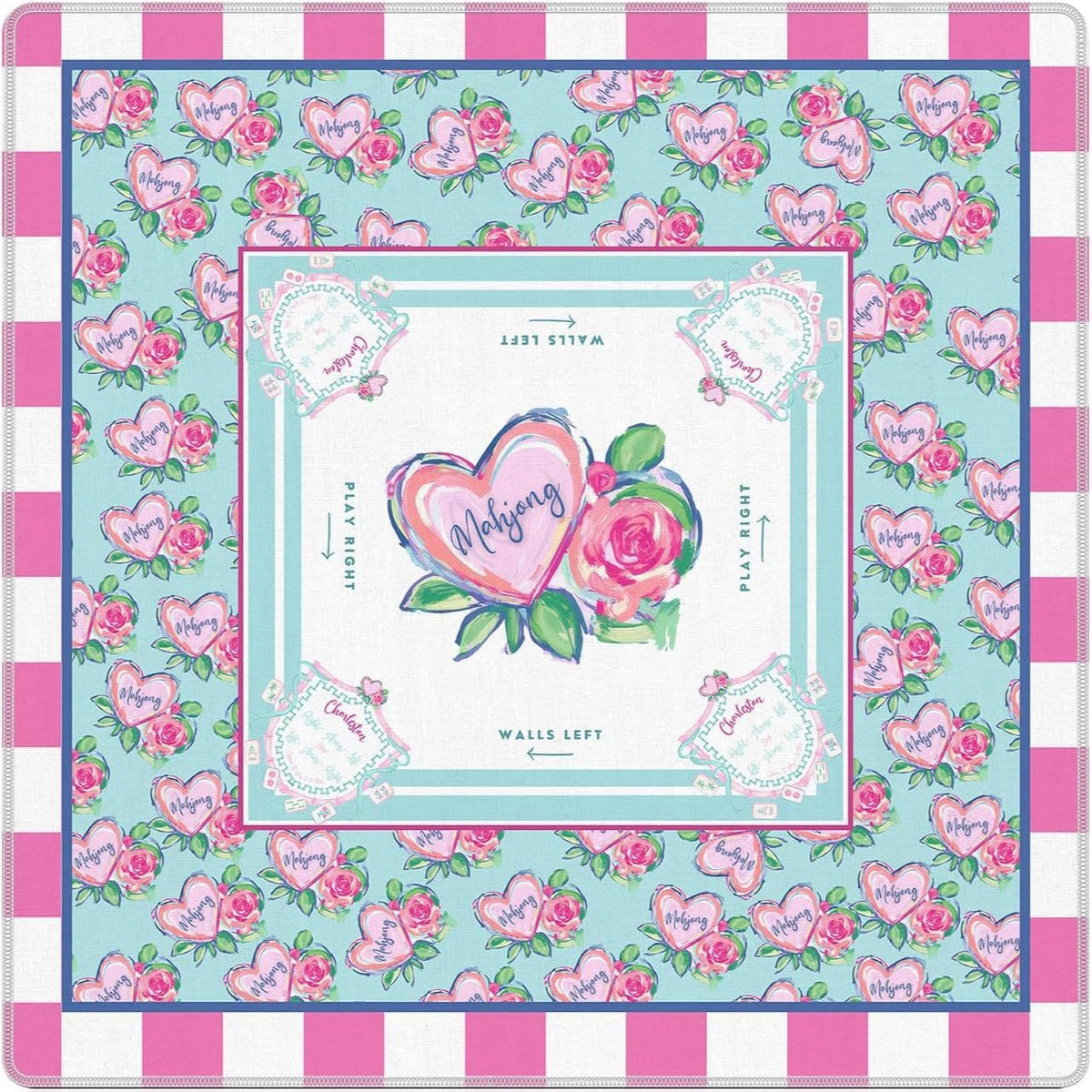 American Mahjong Table Mat – Upgraded Diatom Mud Surface Pad with Stain Resistant Design
