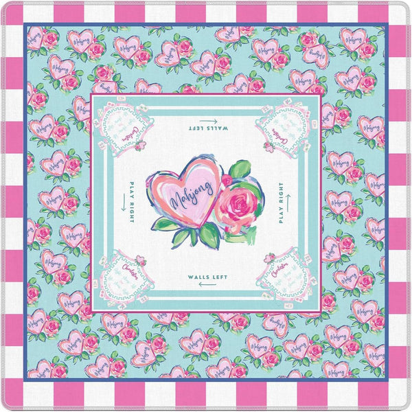 American Mahjong Table Mat – Upgraded Diatom Mud Surface Pad with Stain Resistant Design