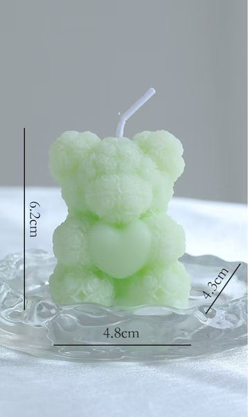 Rose Bear Scented Candle
