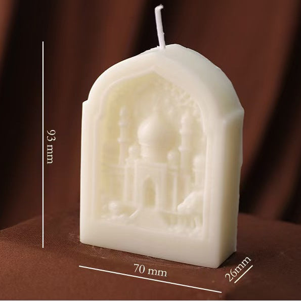 Architectural-Style Scented Candle – Decorative Holiday Candle
