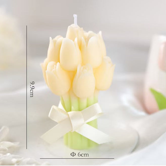Handheld Bouquet Scented Candle – Handmade Floral Candle