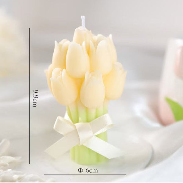 Handheld Bouquet Scented Candle – Handmade Floral Candle