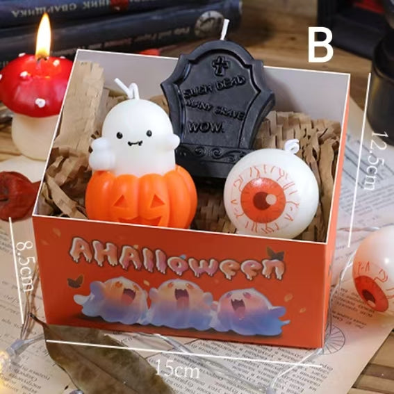 Halloween 3D Candle Gift Set – Novelty Scented Candles