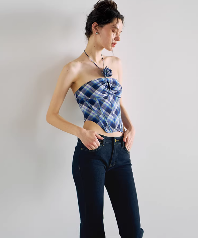 Blueboned Corset Halter Top