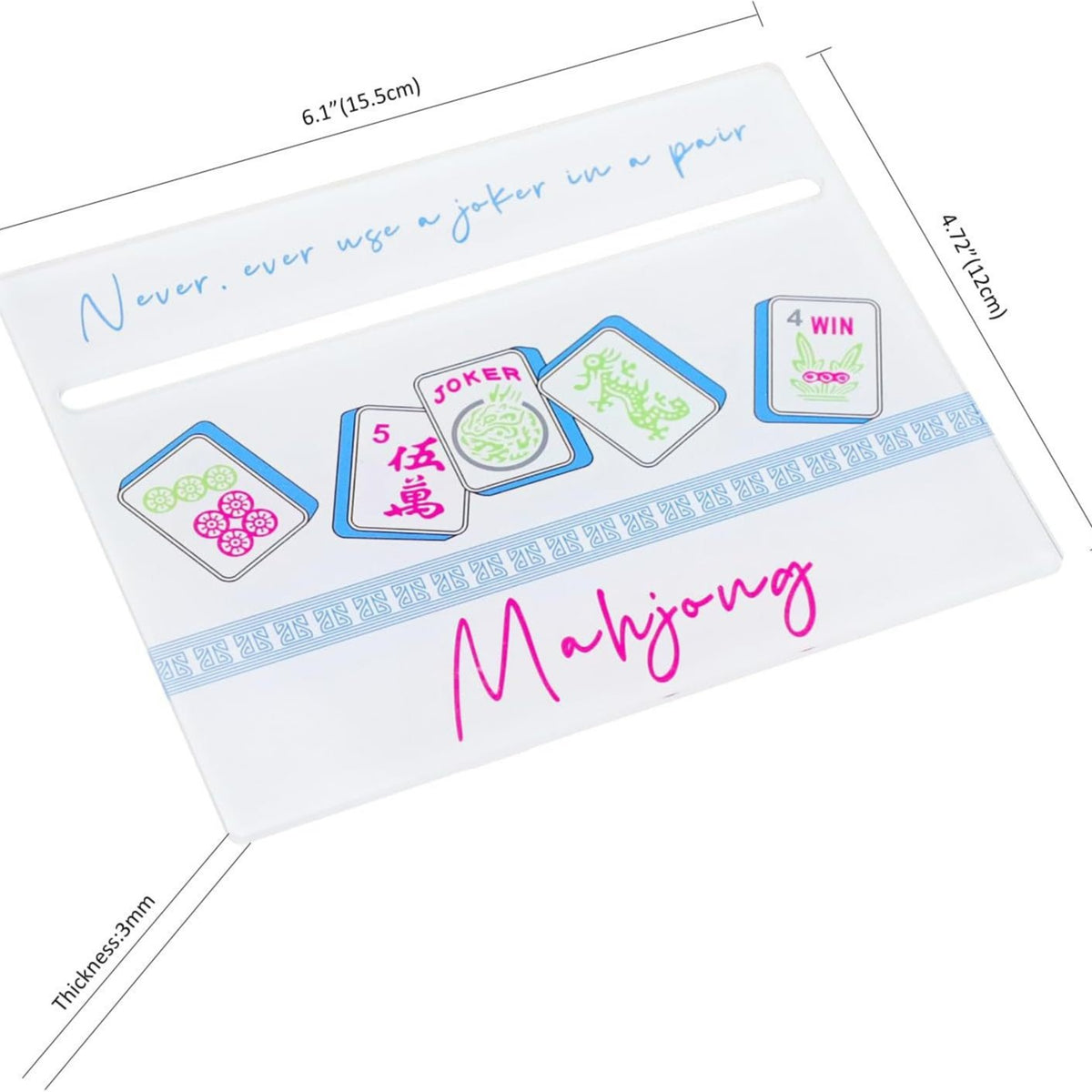 Mahjong Card Reader & Shuffler – Portable Mahjong Accessory Tool for Game Night & Entertainment
